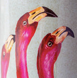 Flamingo Heads Lamp With White Shade