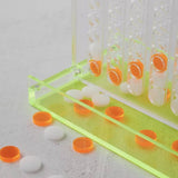 Neon Four In A Row Lucite Travel Game