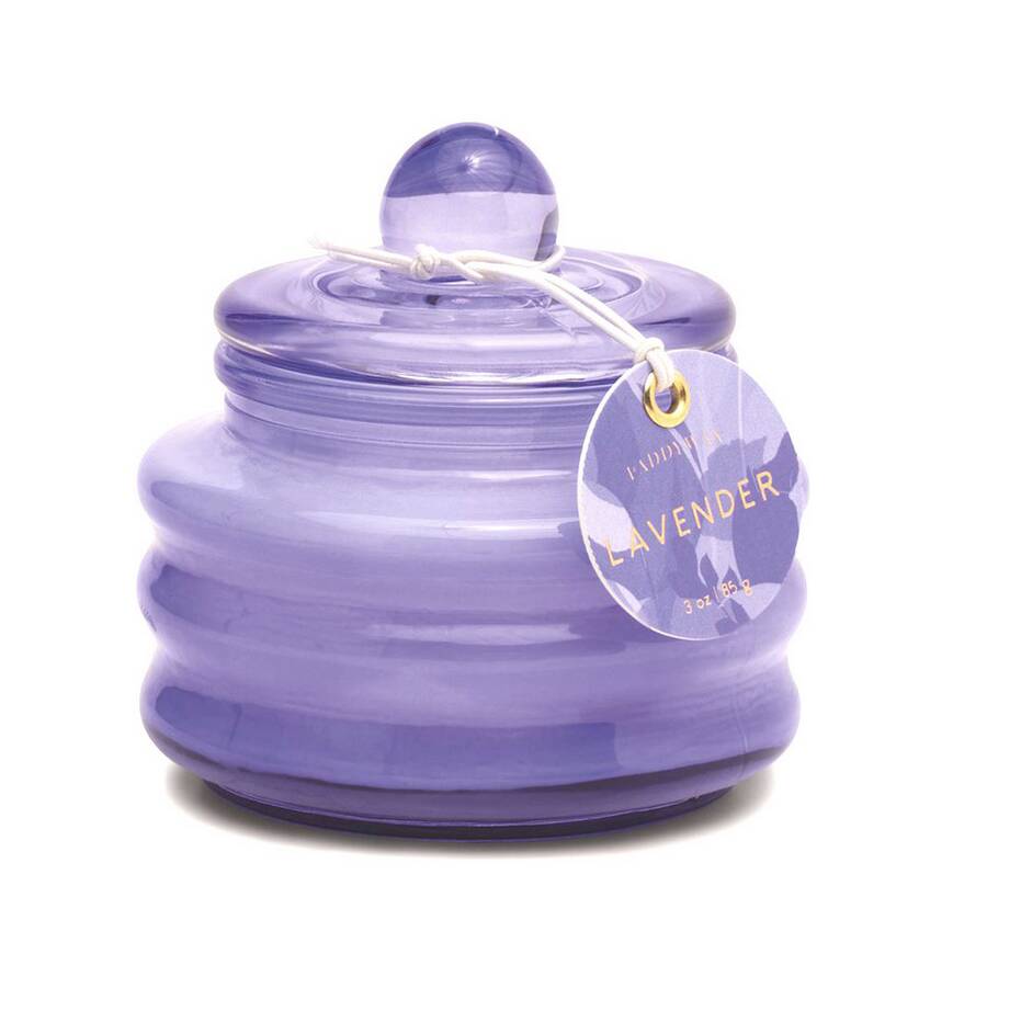 Glass Lavender Scented Candle
