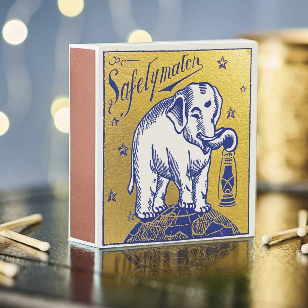 Gold Elephant Luxe Candle Matches