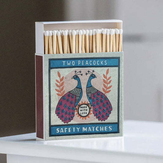 Luxury Boxed Two Peacocks Matches