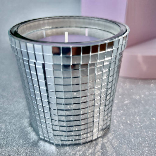 Make Your Own Glass Disco Candle