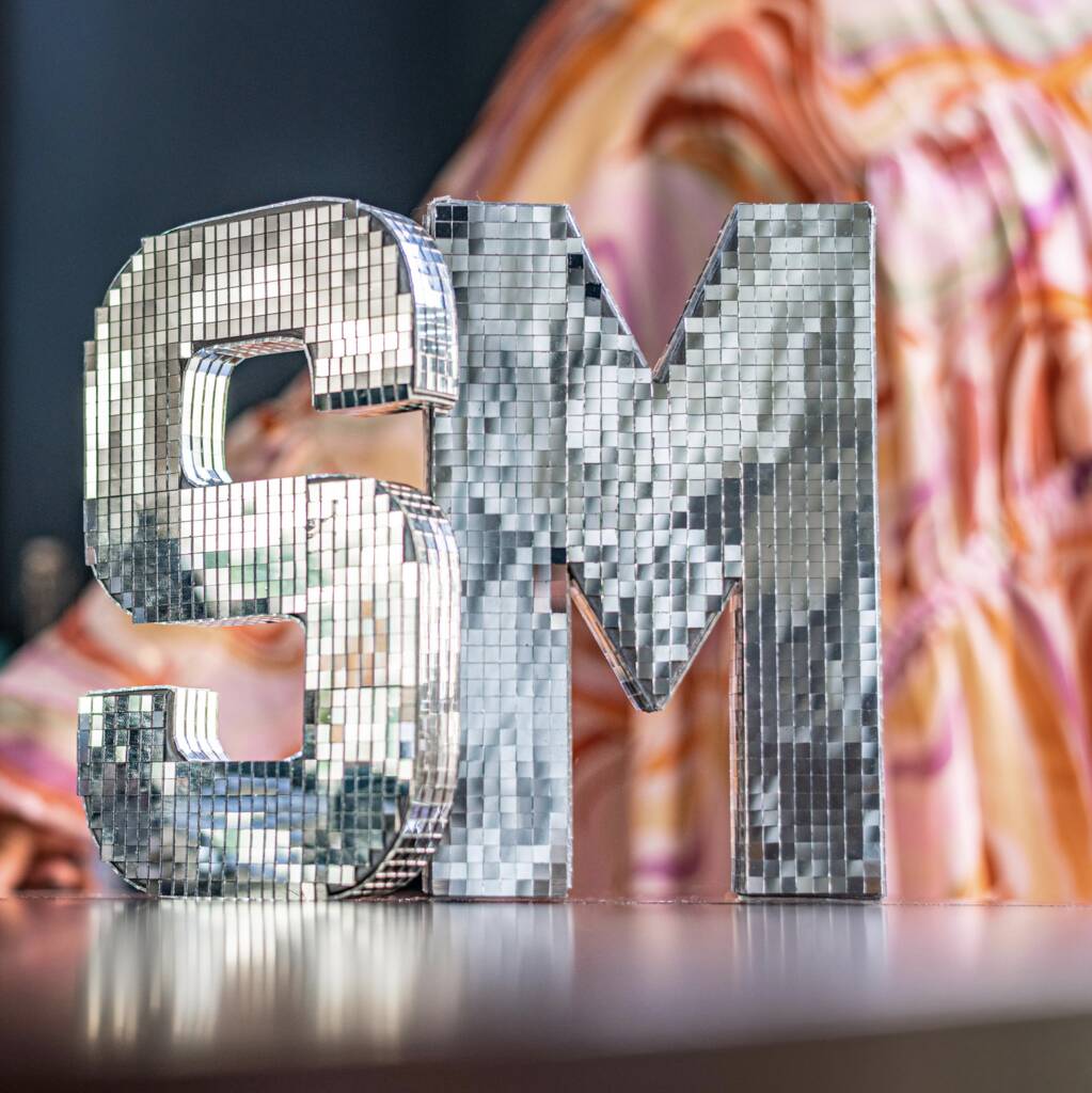 Make Your Own Mirror Disco Letter