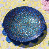 Marine Blues Mosaic Glass Bowl