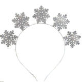 Metal Silver Snowflake Christmas Headband
