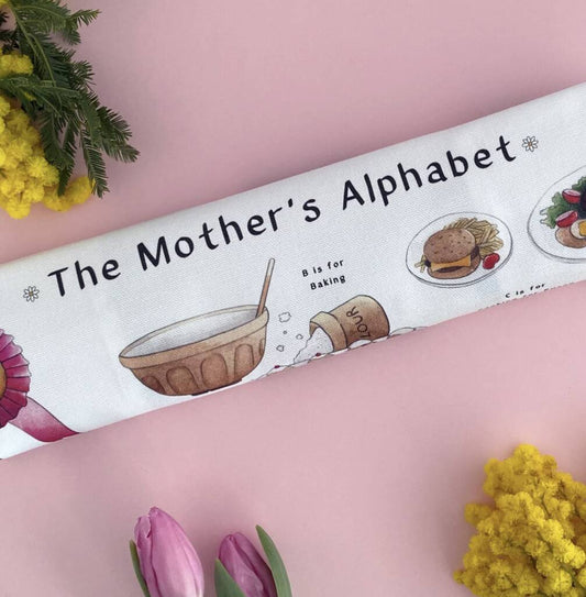 The Mothers Alphabet Tea Towel