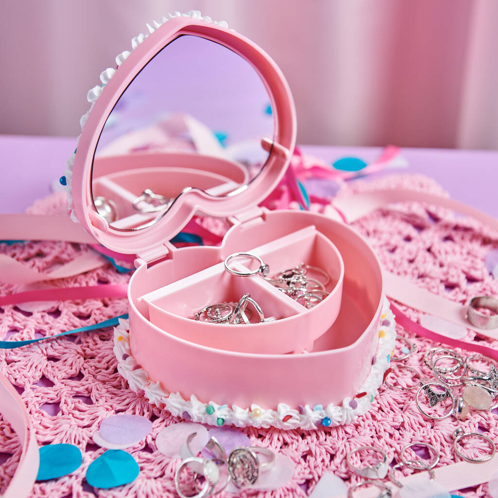 Personalised Birthday Sprinkles Cake Jewellery Box