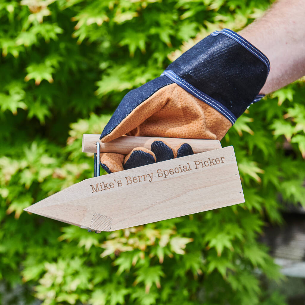 Personalised Wooden Berry Picker