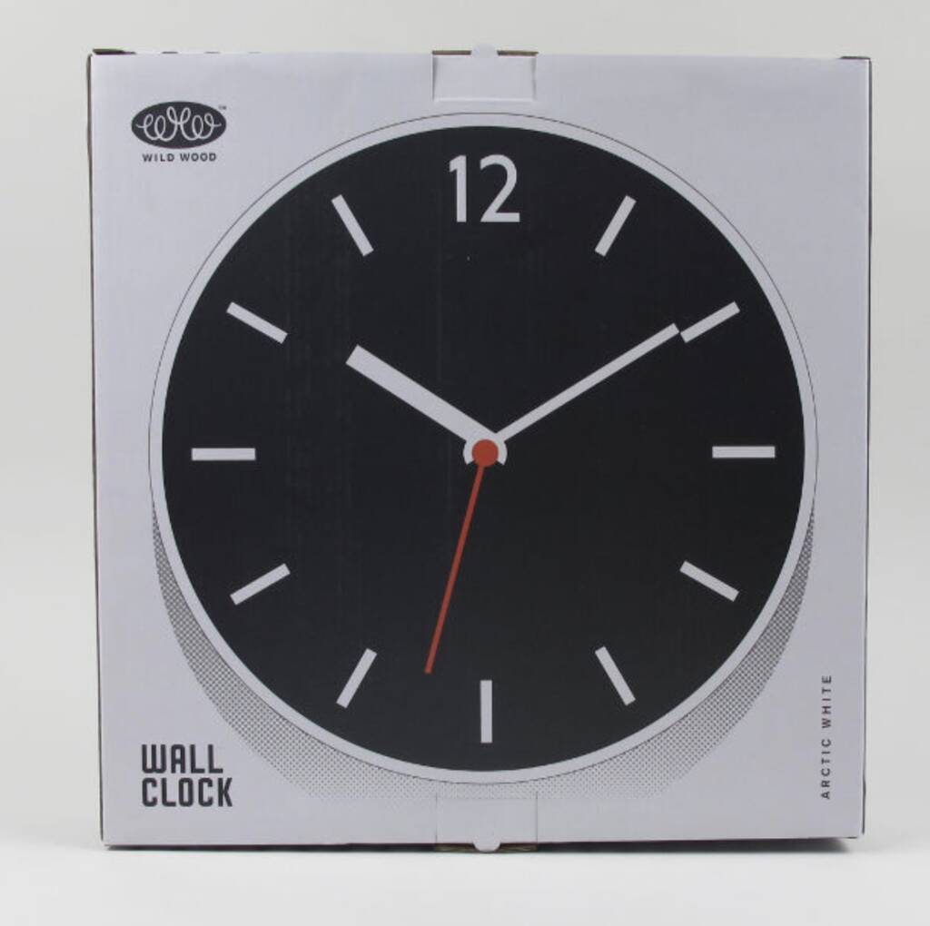 White And Black Wall Clock