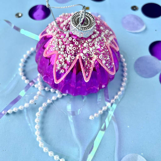 Pink Jellyfish Shaped Bauble