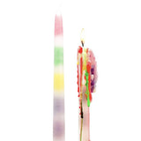 Set Of Two Rainbow Drip Candles