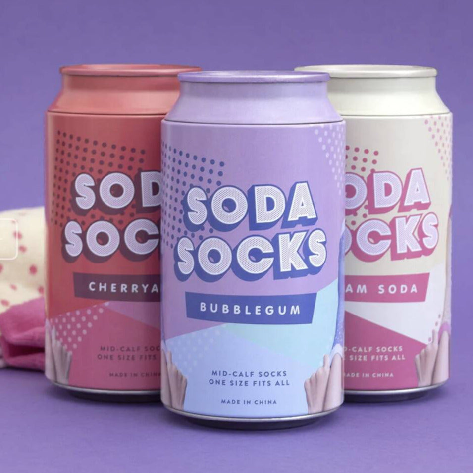 Soda Socks In A Tin