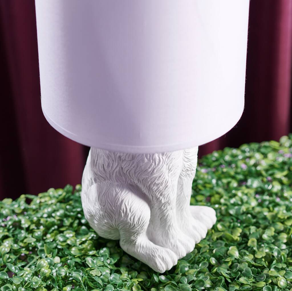 Hiding White Rabbit Table Lamp With Shade