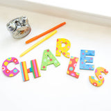 Mixed Pattern Wooden Bright Letters